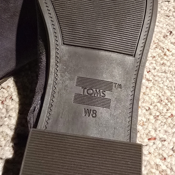 Tom's Suede Booties Grey - Picture 2 of 2